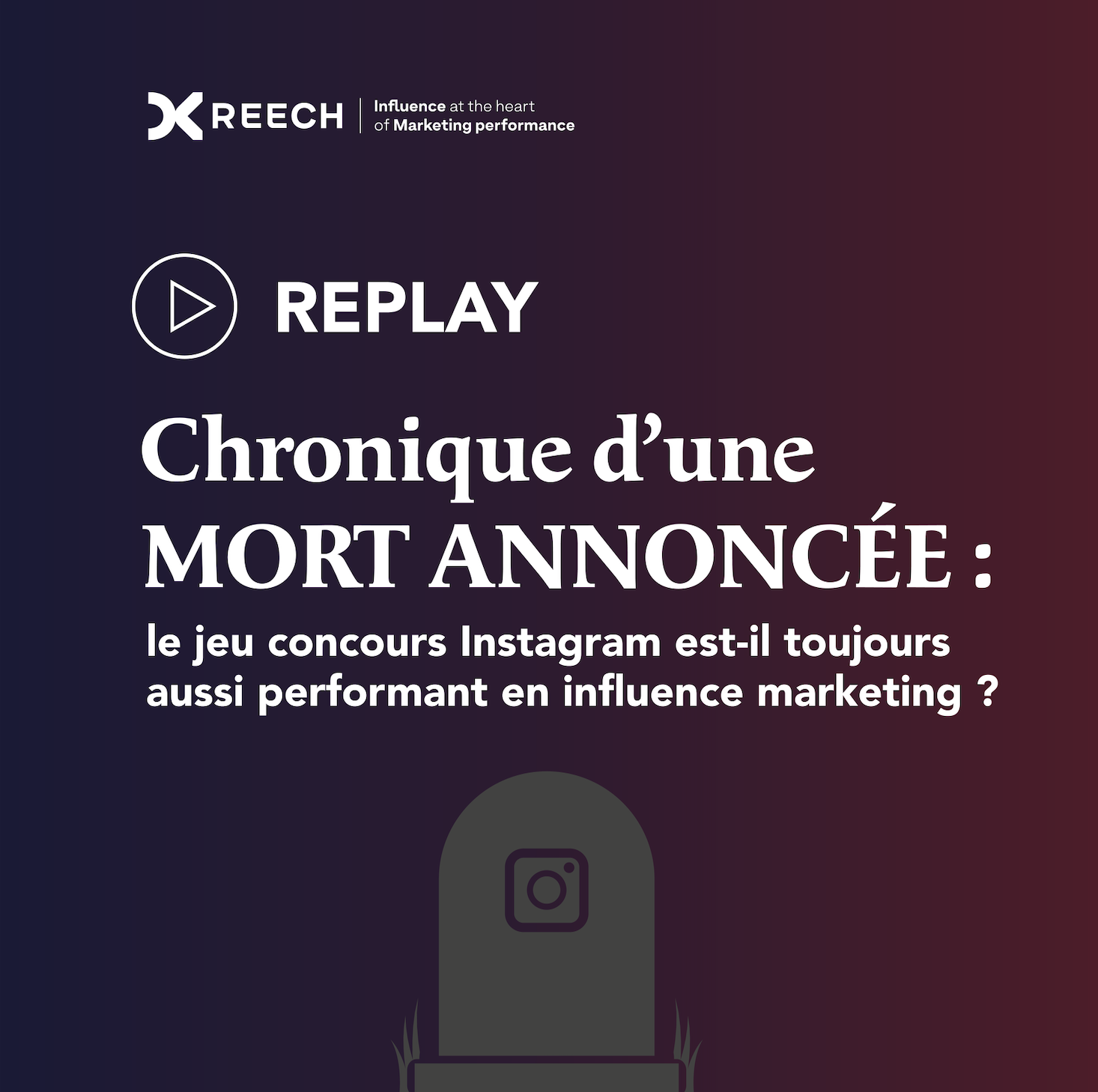 Replay du webinaire reech sur les jeux concours instagram